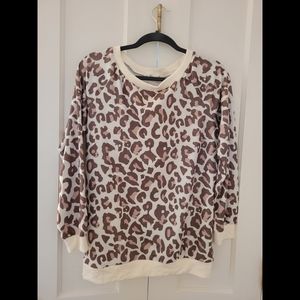 Cheetah print sweater